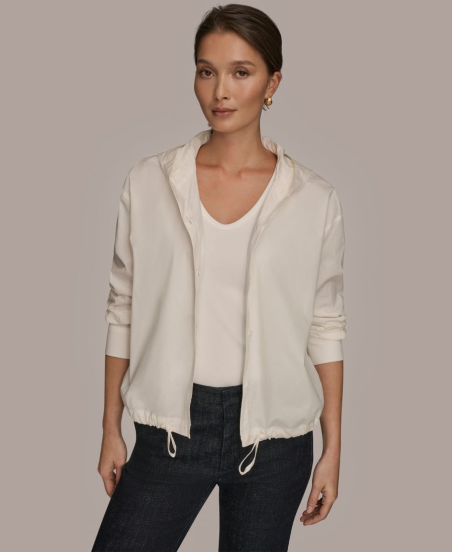 Женская куртка с капюшоном и пуговицами спереди Donna Karan Weekend, Cream
Женская куртка с капюшоном и пуговицами спереди Donna Karan Weekend, Cream