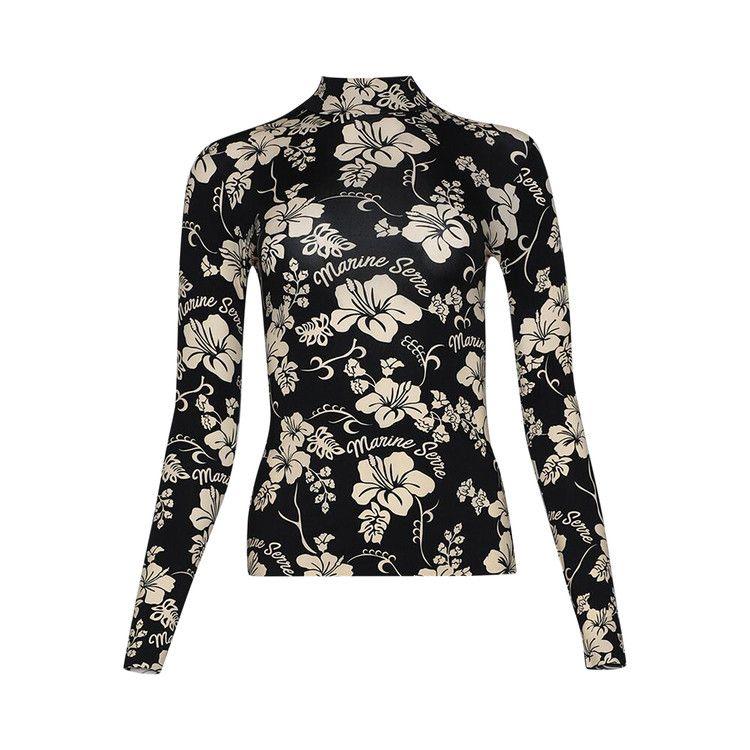 Джерси Marine Serre Recycled Jersey High Neck Second Skin, Black
Джерси Marine Serre Recycled Jersey High Neck Second Skin, Black