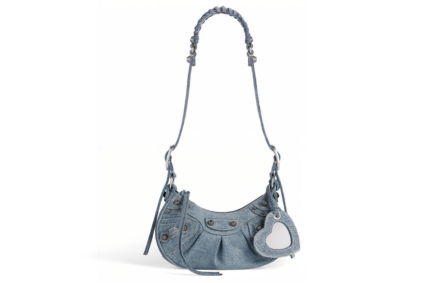 Сумка на плечо джинсовая мини женская синяя Balenciaga Le Cagole
Сумка на плечо джинсовая мини женская синяя Balenciaga Le Cagole