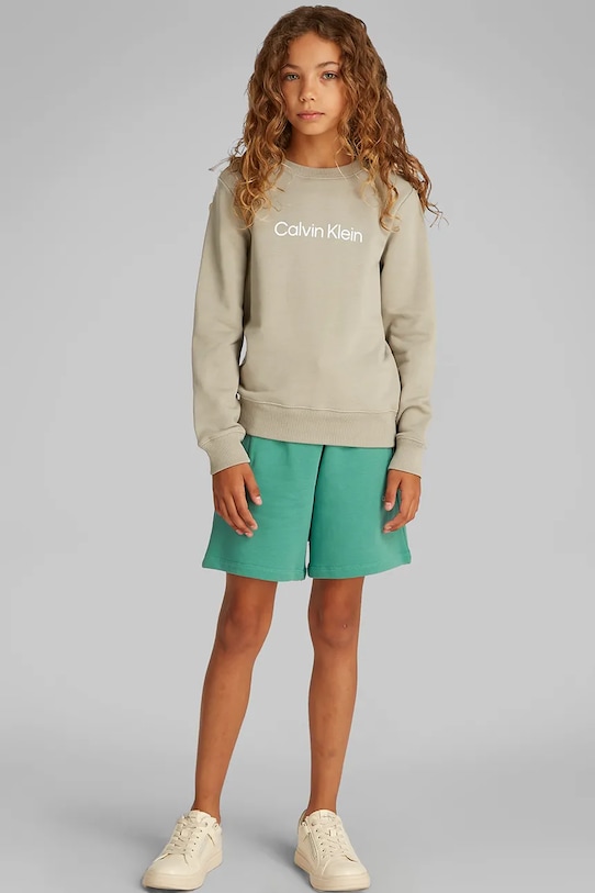 Детская хлопковая толстовка Calvin Klein Jeans, зеленый
Детская хлопковая толстовка Calvin Klein Jeans, зеленый