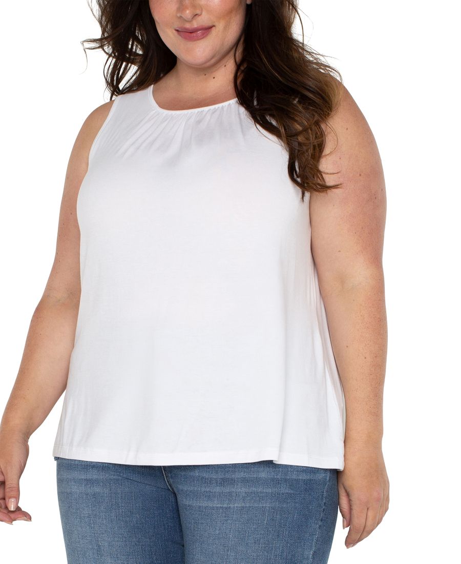 Топ без рукавов с вырезом-лодочкой, больших размеров Liverpool Los Angeles, White
Топ без рукавов с вырезом-лодочкой, больших размеров Liverpool Los Angeles, White