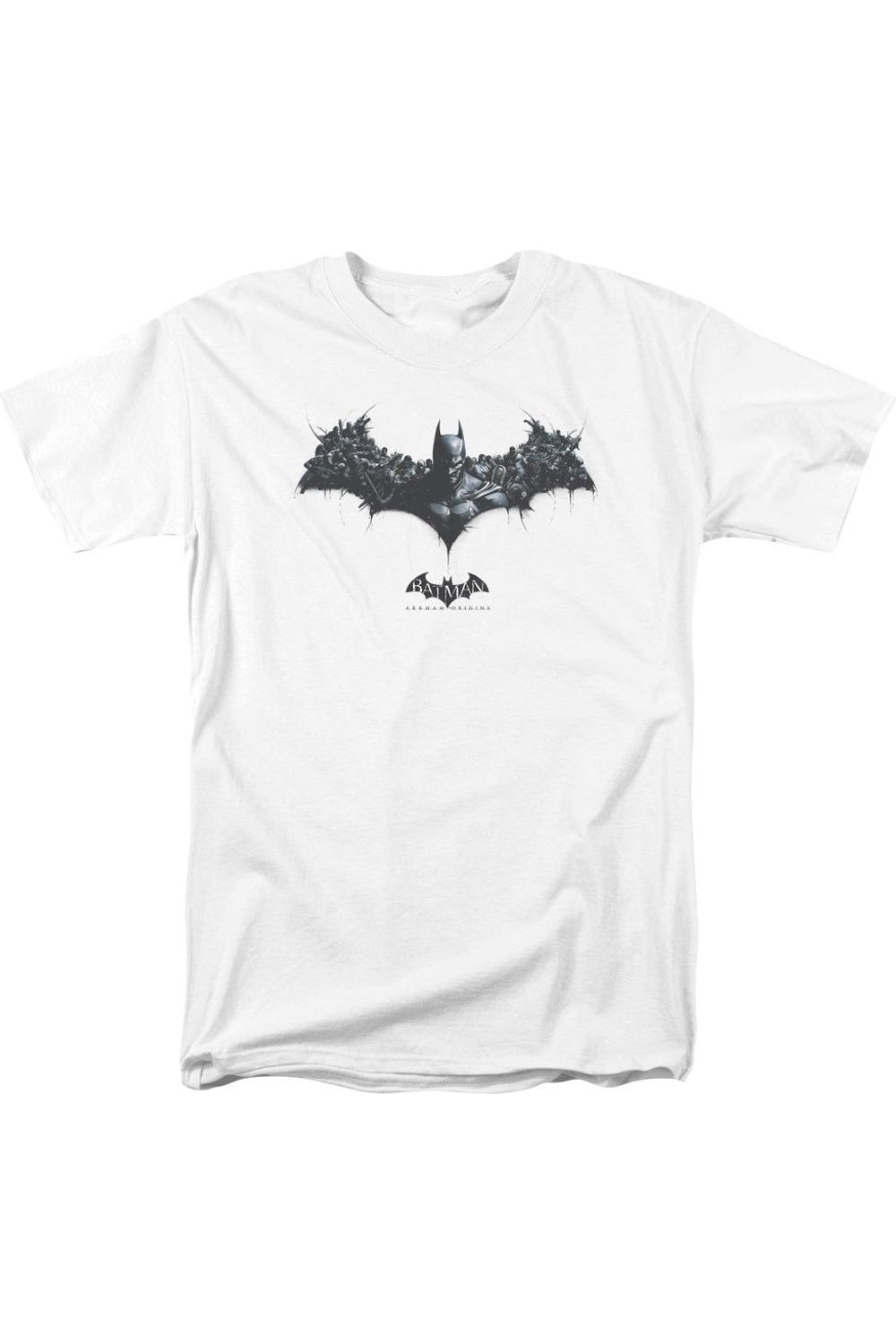 Футболка с коротким рукавом для взрослых Batman Arkham Origins Bat Of Enemies Gildan, белый
Футболка с коротким рукавом для взрослых Batman Arkham Origins Bat Of Enemies Gildan, белый