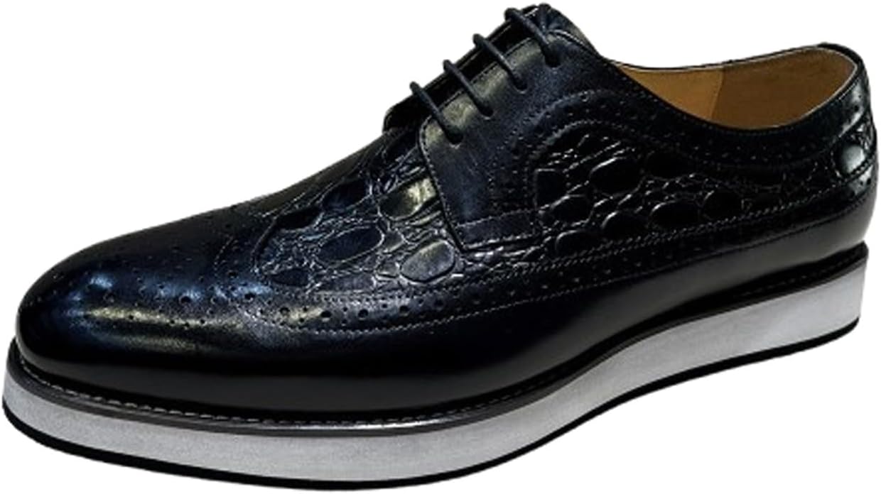 Мужские оксфорды Santimon - формальные туфли с крыльями, броги из кожи на шнуровке, роскошные дерби для бизнеса, свадьбы и офиса, черный
Мужские оксфорды Santimon - формальные туфли с крыльями, броги из кожи на шнуровке, роскошные дерби для бизнеса, свадьбы и офиса, черный