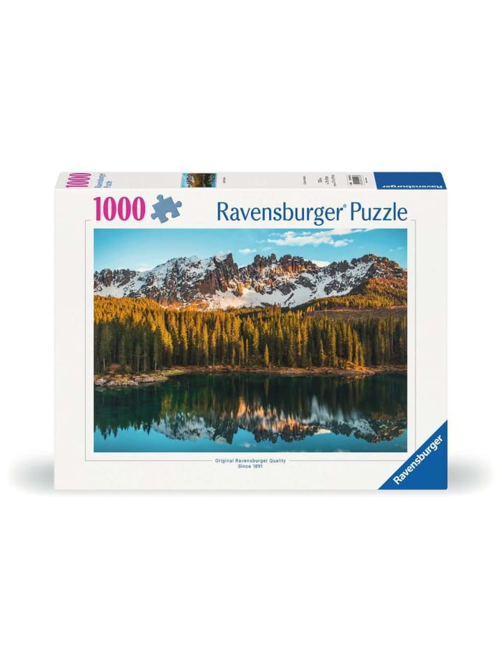 Пазл Ravensburger из 1000 деталей, озеро Карецца, в цвете
Пазл Ravensburger из 1000 деталей, озеро Карецца, в цвете