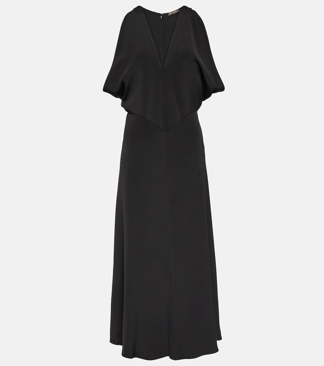 Расклешенное шелковое платье макси Loro Piana, черный
Расклешенное шелковое платье макси Loro Piana, черный