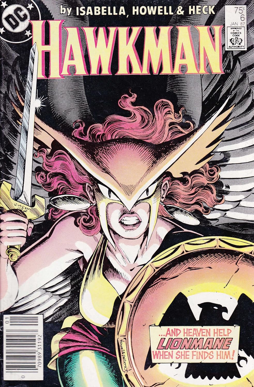 Hawkman No. 6 (January, 1987) (DC Comics)
Hawkman No. 6 (January, 1987) (DC Comics)