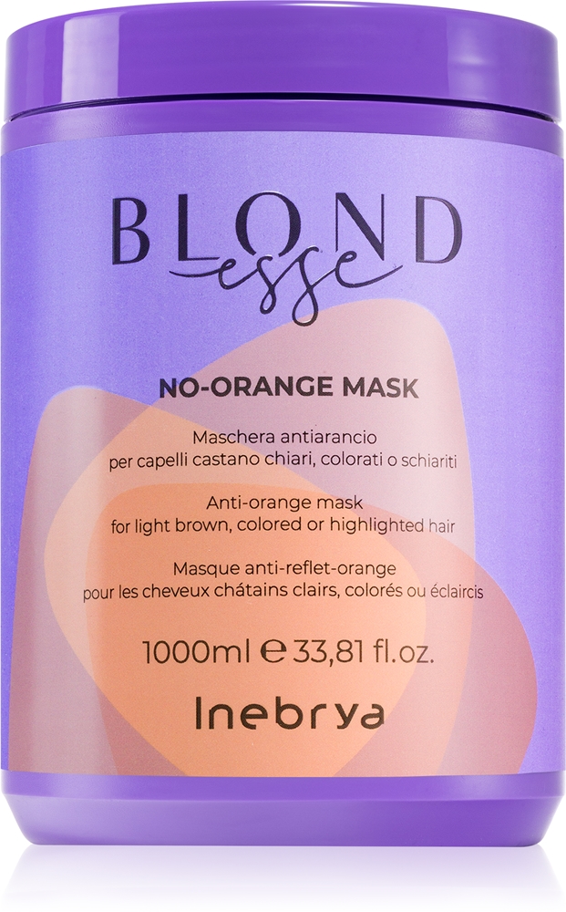 Маска для волос Blondesse No-Aпельсин, нейтрализующая медные оттенки Inebrya, 1000 мл
Маска для волос Blondesse No-Aпельсин, нейтрализующая медные оттенки Inebrya, 1000 мл