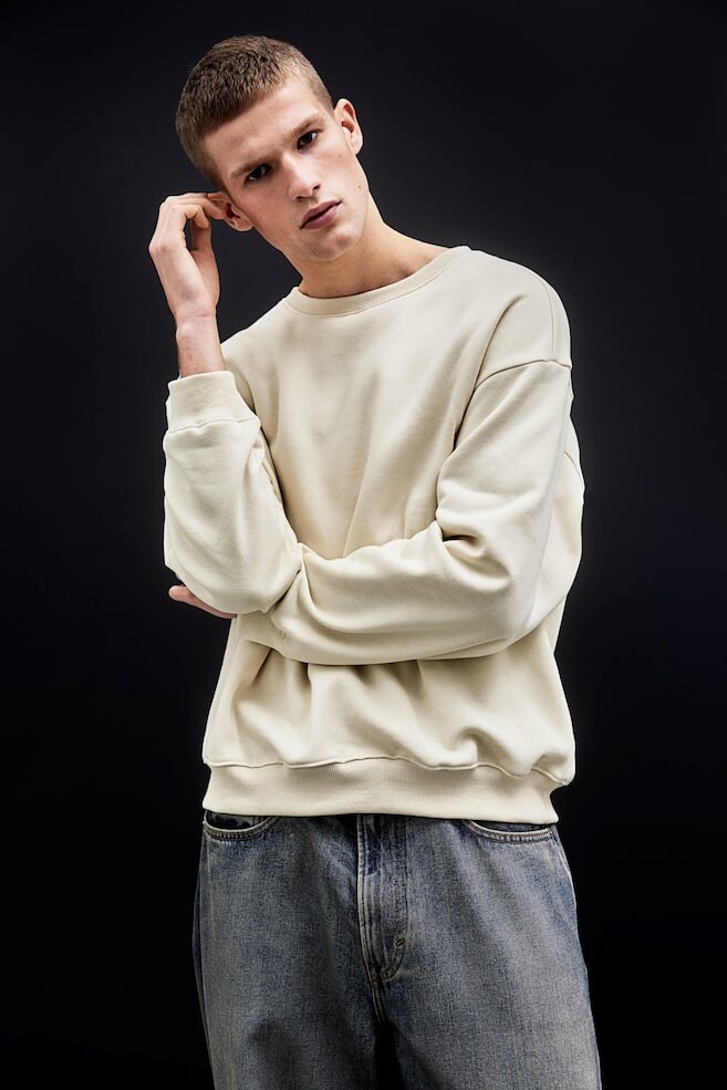 Толстовка свободного кроя H&M, бежевый
Толстовка свободного кроя H&M, бежевый