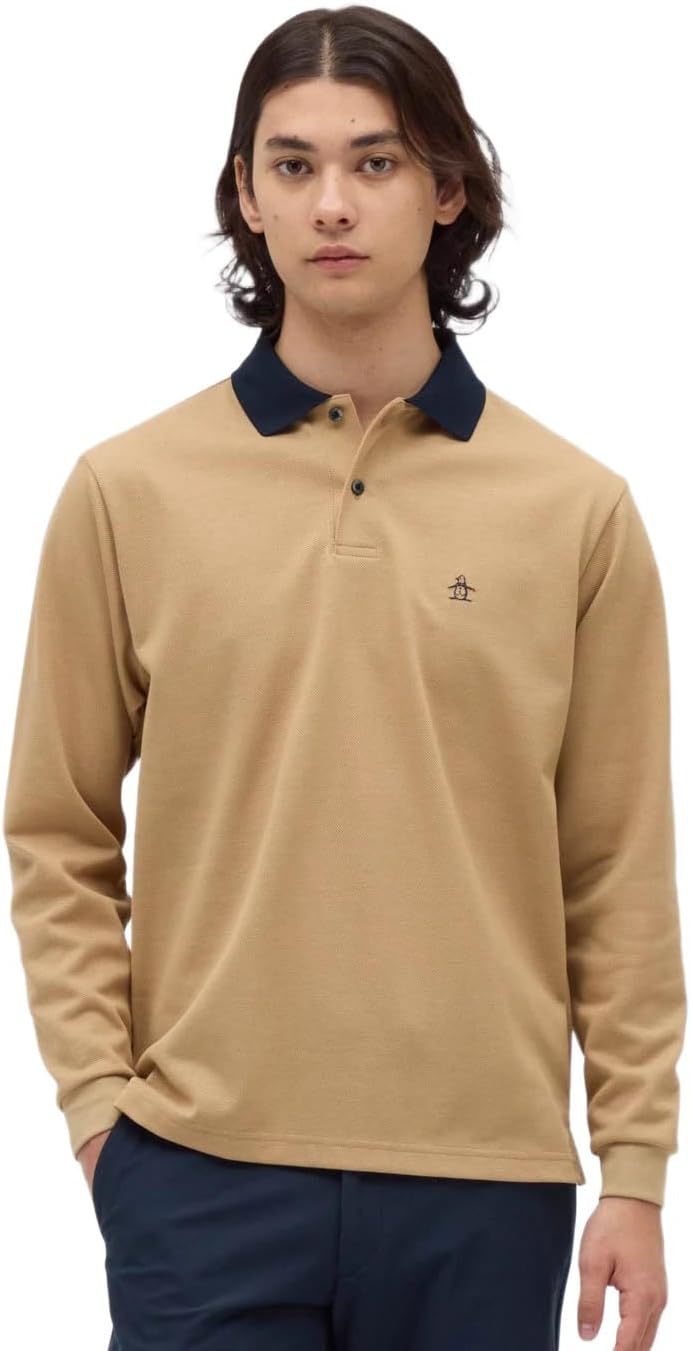 Мужская рубашка-поло с длинным рукавом Manning Wear MG5FLS07M, в стиле священнический, произведено в Японии Munsingwear, бежевый
Мужская рубашка-поло с длинным рукавом Manning Wear MG5FLS07M, в стиле священнический, произведено в Японии Munsingwear, бежевый