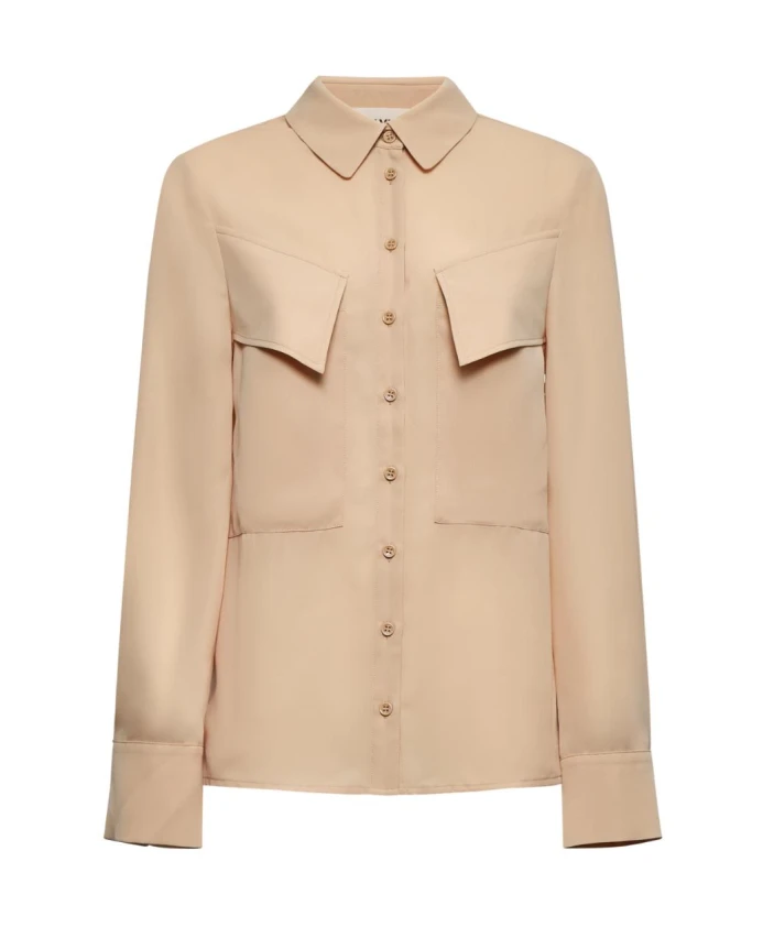 Рубашка с передними карманами Silvian Heach, бежевый
Рубашка с передними карманами Silvian Heach, бежевый