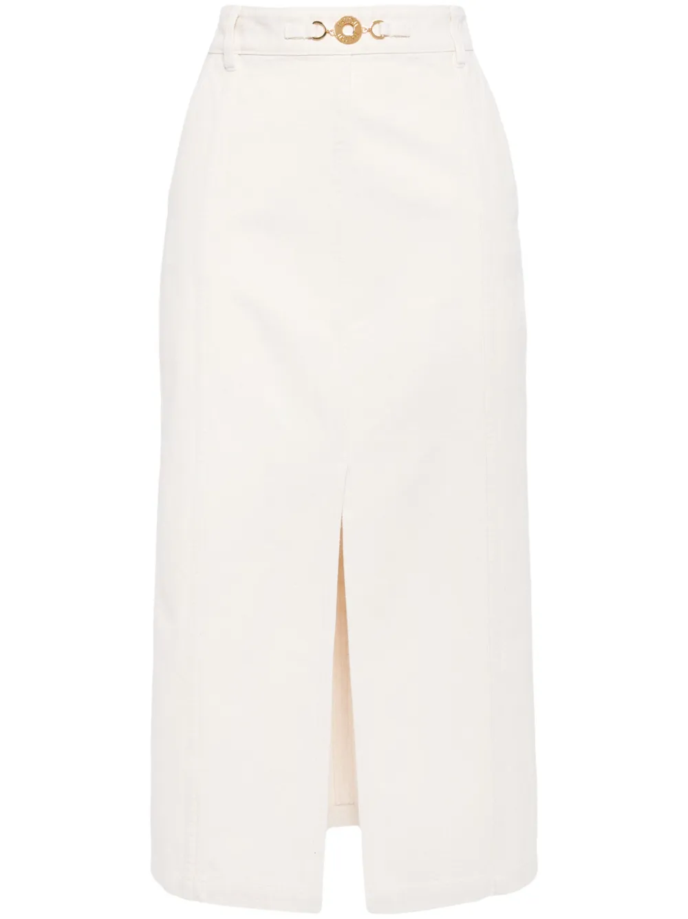 Джинсовая юбка миди с разрезом PATOU, нейтральный 
Джинсовая юбка миди с разрезом PATOU, нейтральный