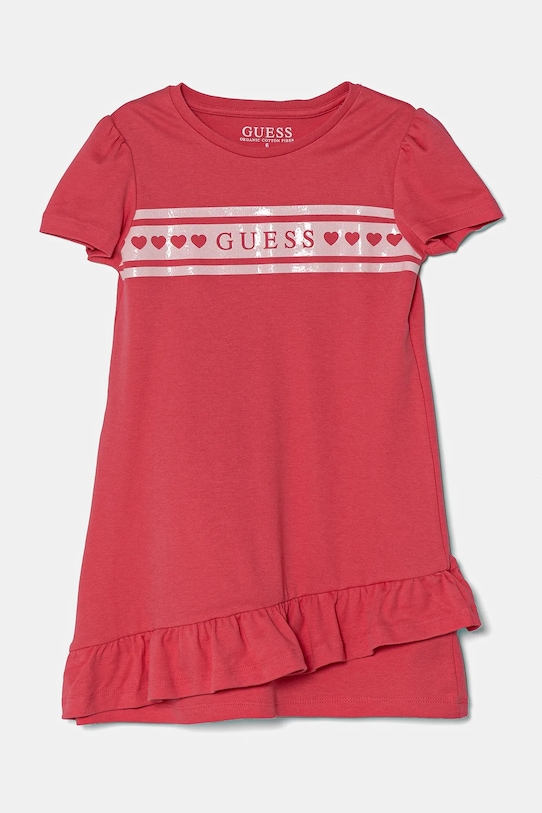 Детское хлопковое платье Guess, розовый
Детское хлопковое платье Guess, розовый