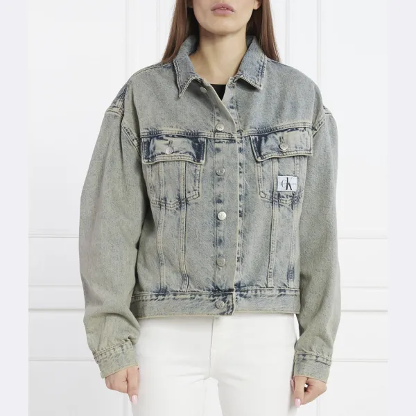Джинсовая куртка оверсайз джинсовая ткань Calvin Klein, синий
Джинсовая куртка оверсайз джинсовая ткань Calvin Klein, синий