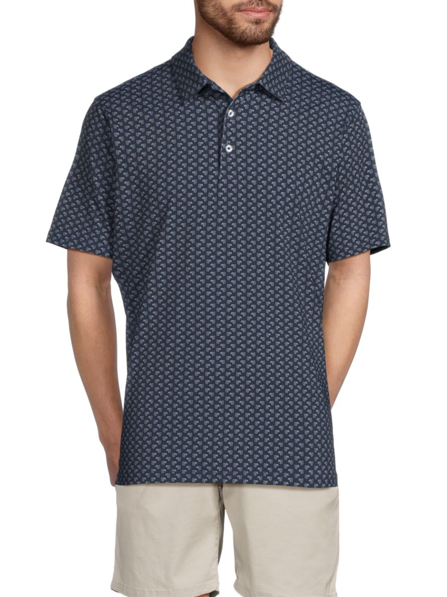 Рубашка-поло с геометрическим принтом American Heritage, темно-синий
Рубашка-поло с геометрическим принтом American Heritage, темно-синий