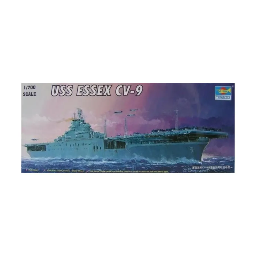 Военный корабль США «Эссекс CV-9», Warship Models (1:700) (Trumpeter Models)
Военный корабль США «Эссекс CV-9», Warship Models (1:700) (Trumpeter Models)