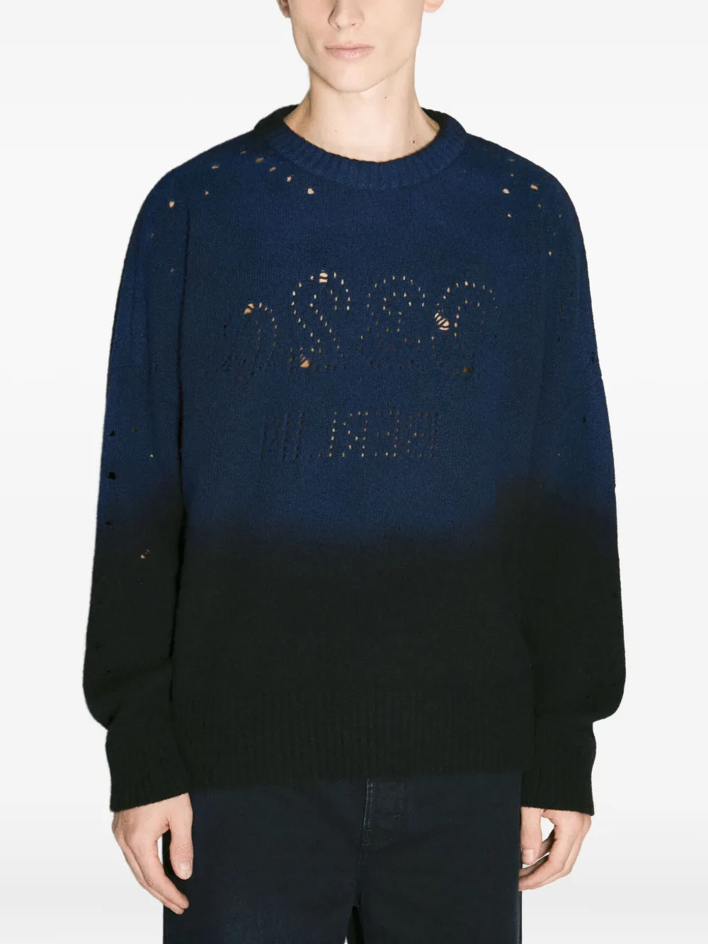 Свитер с эффектом деграде 032c, черный
Свитер с эффектом деграде 032c, черный