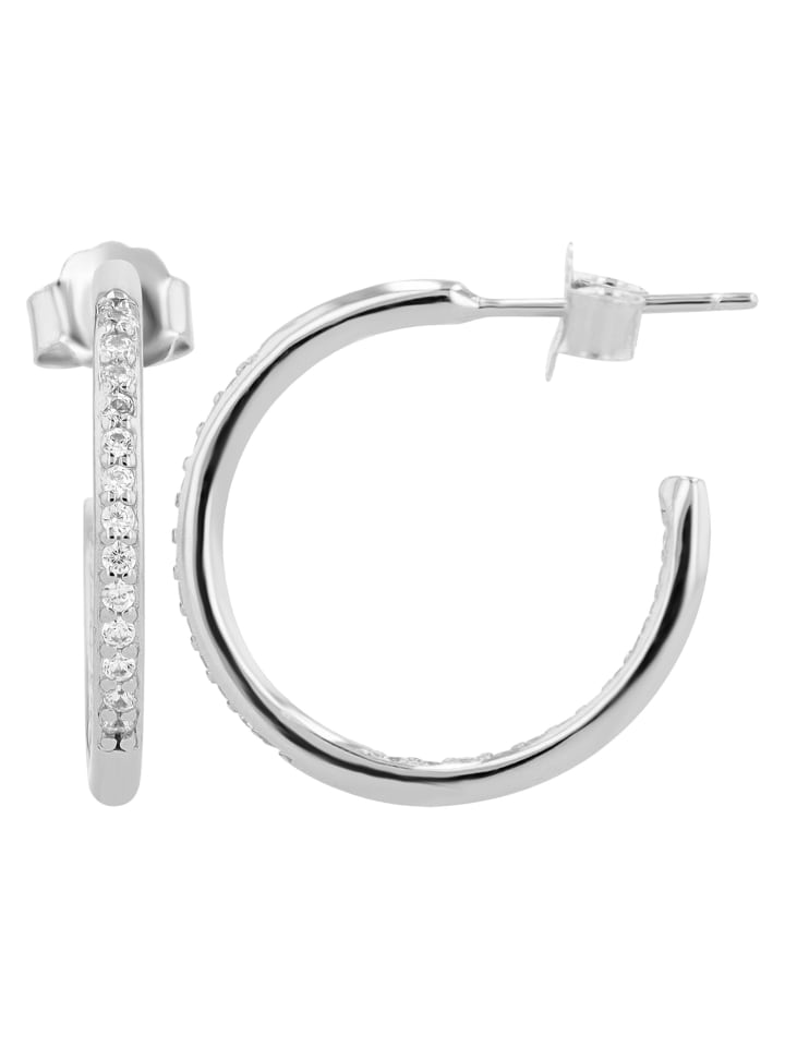 Adeliás Женские серьги - серьги-кольца из серебра 925 пробы с кубическим цирконием в серебряной оправе
Adeliás Женские серьги - серьги-кольца из серебра 925 пробы с кубическим цирконием в серебряной оправе