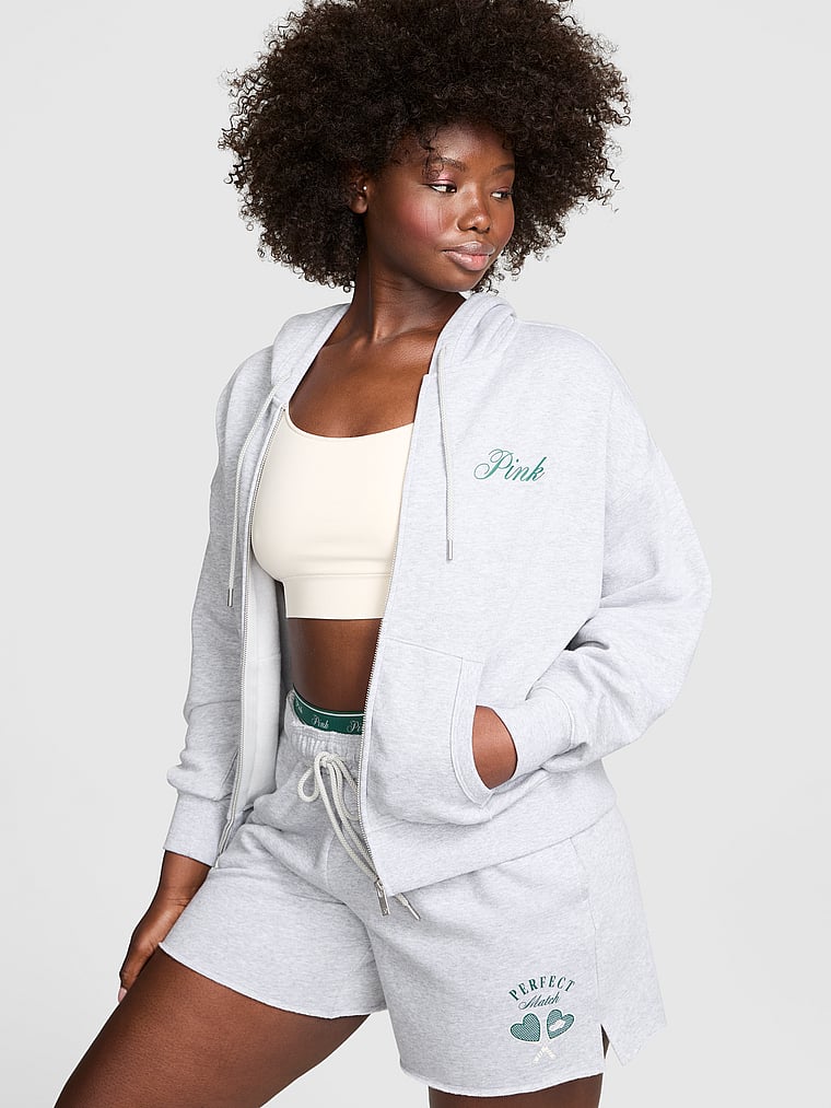 Толстовка с капюшоном Ivy из флиса с застежкой-молнией во всю длину Pink, medium heather grey sports
Толстовка с капюшоном Ivy из флиса с застежкой-молнией во всю длину Pink, medium heather grey sports