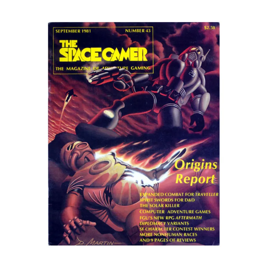 Журнал #43 "Swordthrust, Diplomacy Variants, Killer, Expanded Combat for Traveller", Space Gamer Magazine (Various Publishers)
Журнал #43 "Swordthrust, Diplomacy Variants, Killer, Expanded Combat for Traveller", Space Gamer Magazine (Various Publishers)