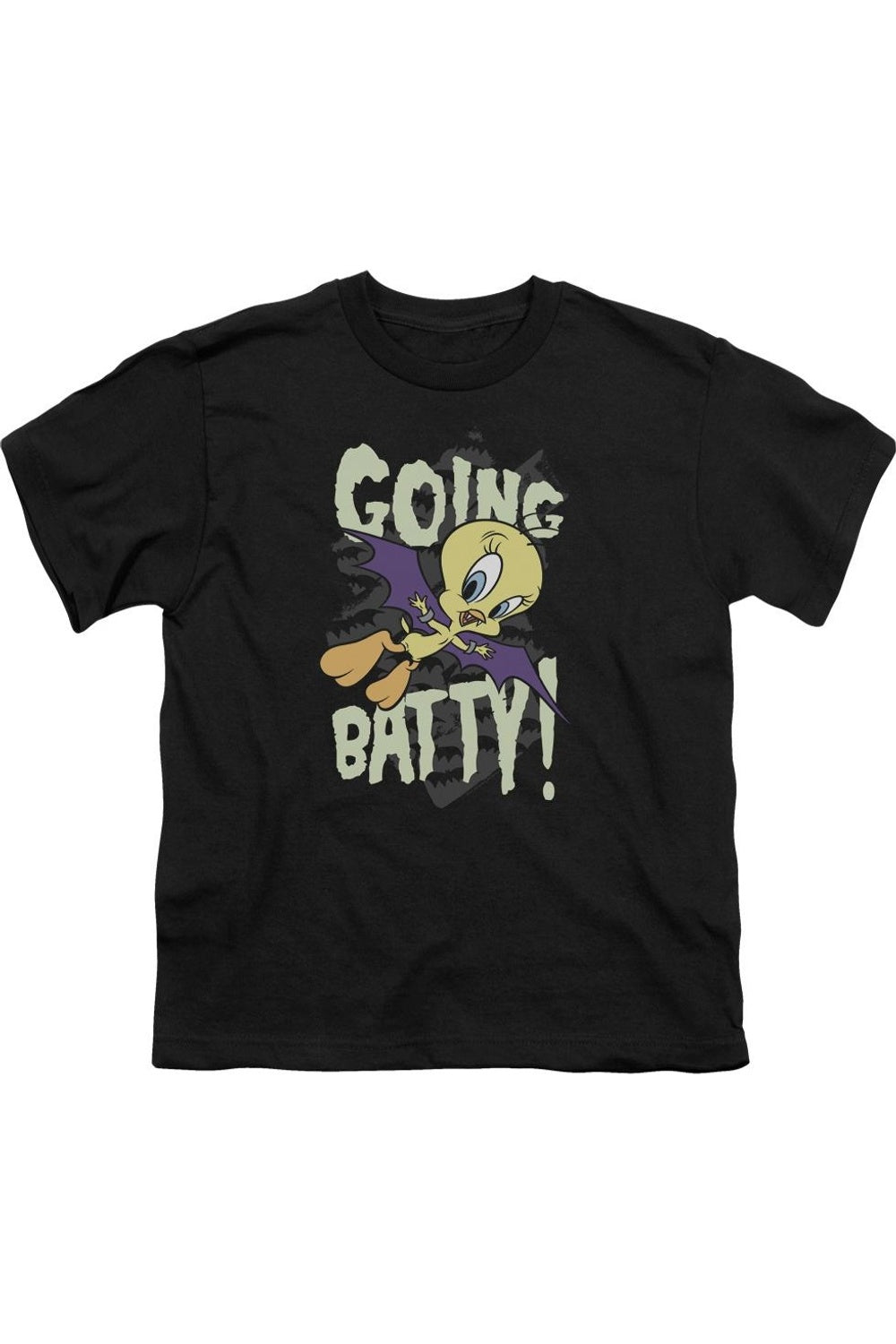 Футболка с коротким рукавом Looney Tunes Going Batty для детей Gildan, черный 
Футболка с коротким рукавом Looney Tunes Going Batty для детей Gildan, черный