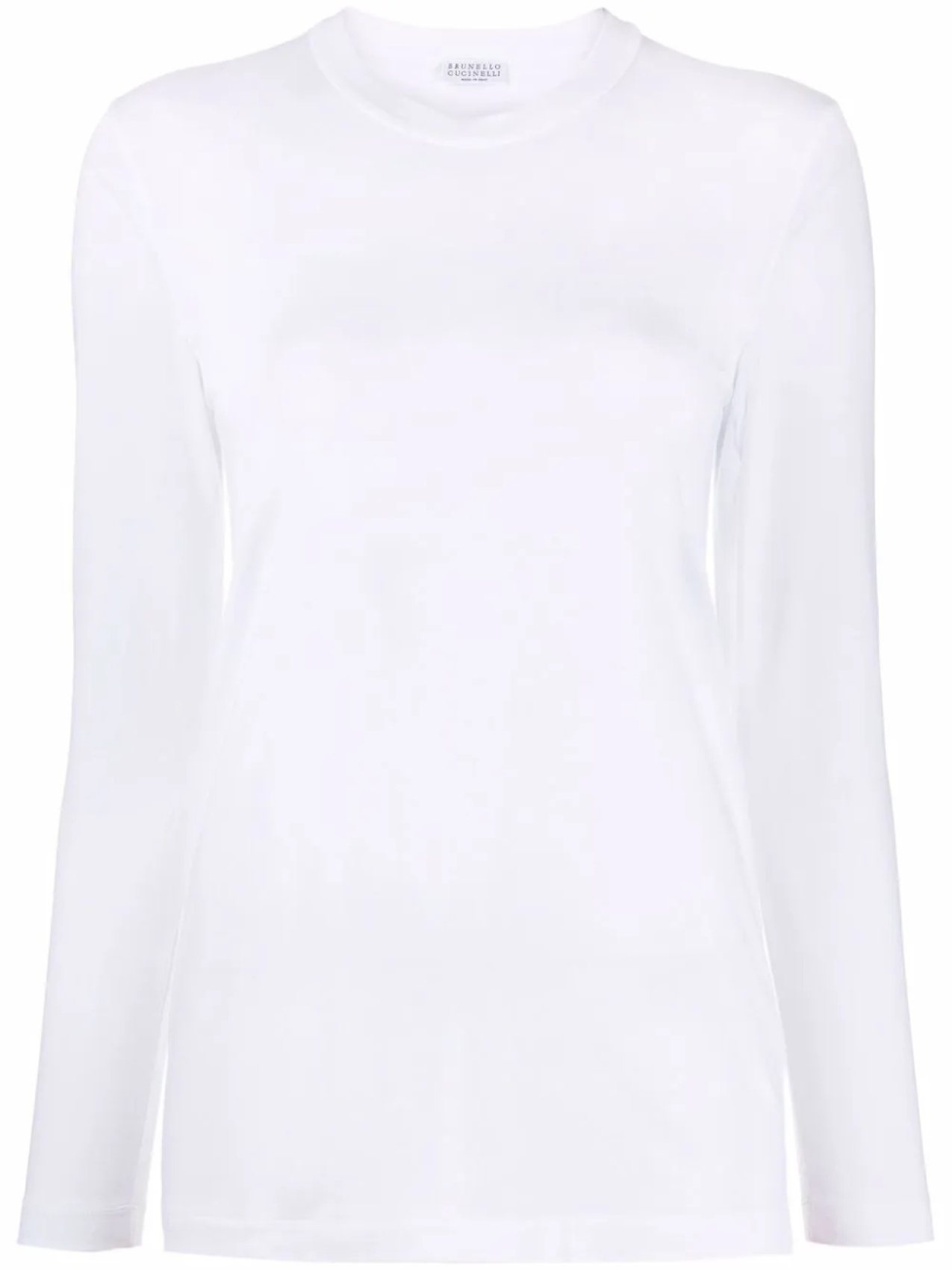 Brunello Cucinelli топ с длинными рукавами и декором Monili, белый
Brunello Cucinelli топ с длинными рукавами и декором Monili, белый