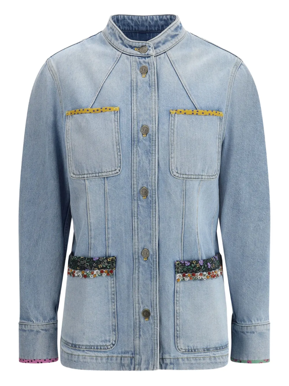 Вышитая джинсовая куртка VALENTINO GARAVANI, синий
Вышитая джинсовая куртка VALENTINO GARAVANI, синий