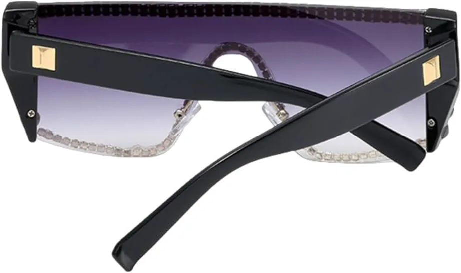 Женские солнцезащитные очки MUTYNE, цельные солнцезащитные очки в винтажном стиле с крупными стразами и плоской верхней частью, украшенные кристаллами, C2
Женские солнцезащитные очки MUTYNE, цельные солнцезащитные очки в винтажном стиле с крупными стразами и плоской верхней частью, украшенные кристаллами, C2