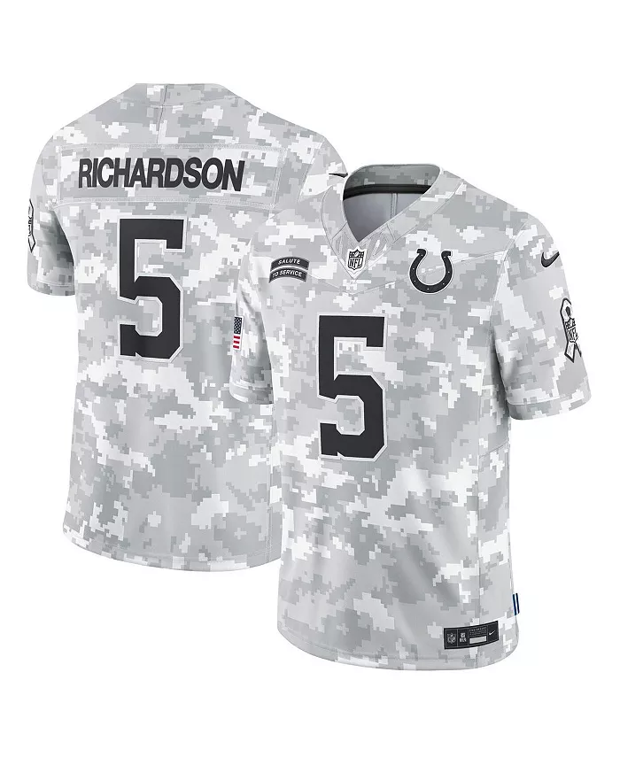 Мужская лимитированная футболка Anthony Richardson Arctic Camo Indianapolis Colts 2024 Salute to Service Nike
Мужская лимитированная футболка Anthony Richardson Arctic Camo Indianapolis Colts 2024 Salute to Service Nike