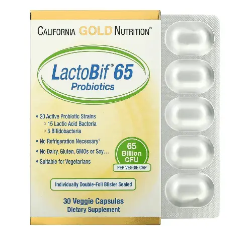 Пробиотики LactoBif 65 миллиардов КОЕ 30 капсул California Gold Nutrition
Пробиотики LactoBif 65 миллиардов КОЕ 30 капсул California Gold Nutrition
