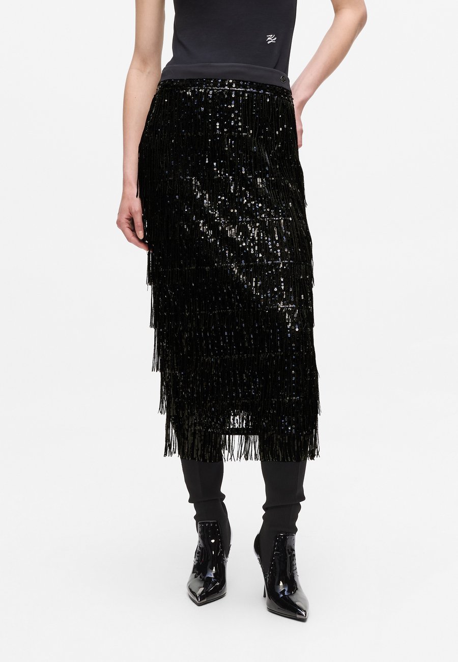 Юбка KARL LAGERFELD FRINGED SEQUIN, Black
Юбка KARL LAGERFELD FRINGED SEQUIN, Black