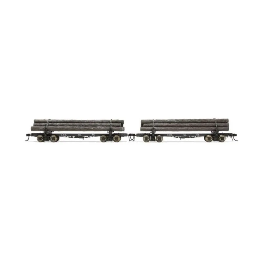 Coos Bay Lumber Co. № 160 и 175 — Набор из двух бревенчатых вагонов, эп. III, Locomotive Models (Hornby Hobbies)
Coos Bay Lumber Co. № 160 и 175 — Набор из двух бревенчатых вагонов, эп. III, Locomotive Models (Hornby Hobbies)
