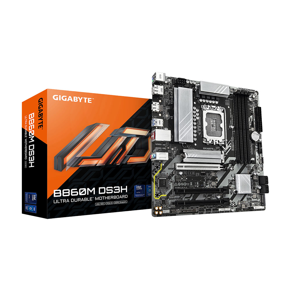 Материнская плата Gigabyte B860M Ultra Durable DS3H, LGA1851, DDR5
Материнская плата Gigabyte B860M Ultra Durable DS3H, LGA1851, DDR5