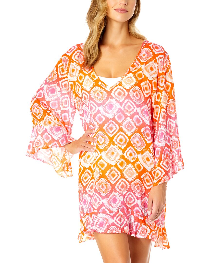 Туника Anne Cole с рукавами-колокольчиками и воланами Anne Cole, Multi
Туника Anne Cole с рукавами-колокольчиками и воланами Anne Cole, Multi