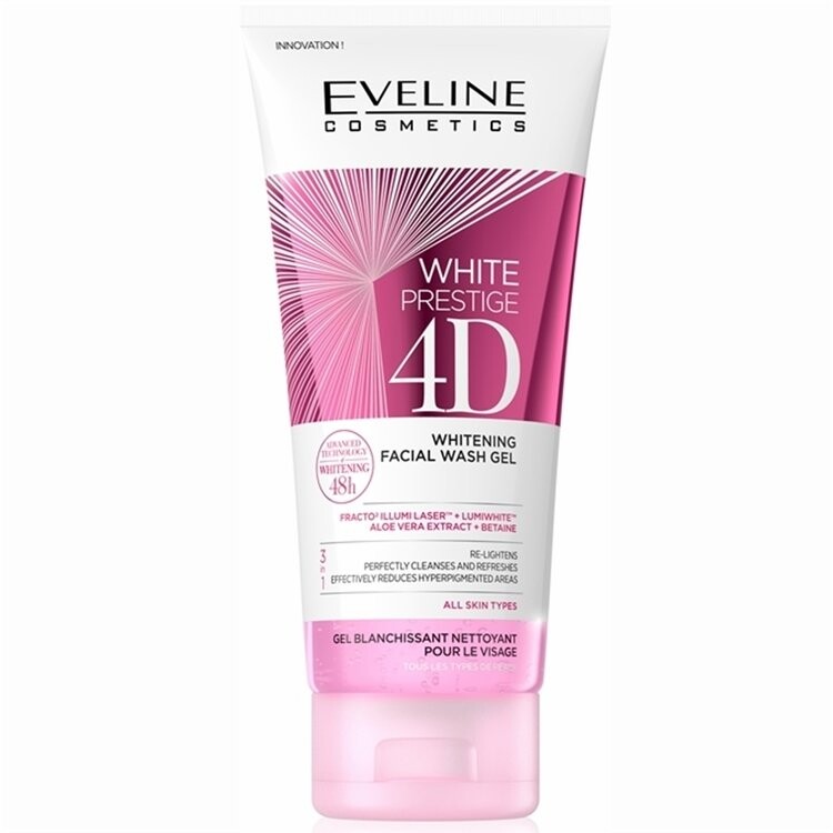 Eveline Cosmetics White Prestige 4D Whitening Facial Wash Gel отбеливающий гель для умывания 200мл
Eveline Cosmetics White Prestige 4D Whitening Facial Wash Gel отбеливающий гель для умывания 200мл