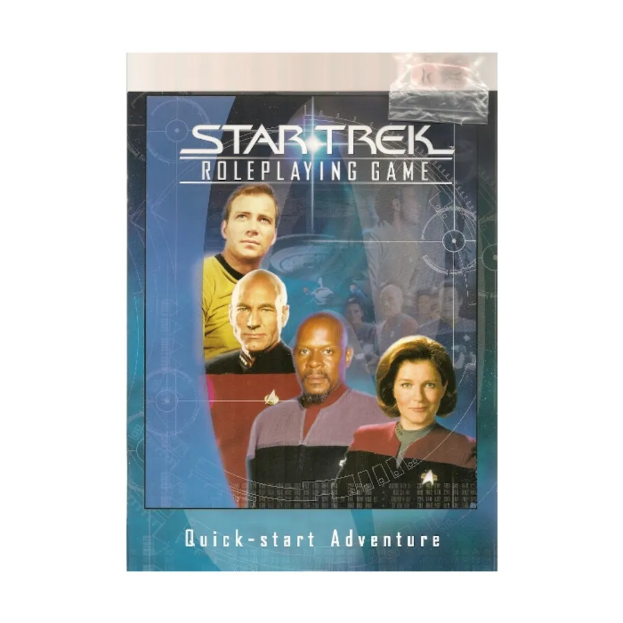 Quick-Start Adventure w/Dice, Star Trek RPG (Decipher), мягкая обложка
Quick-Start Adventure w/Dice, Star Trek RPG (Decipher), мягкая обложка