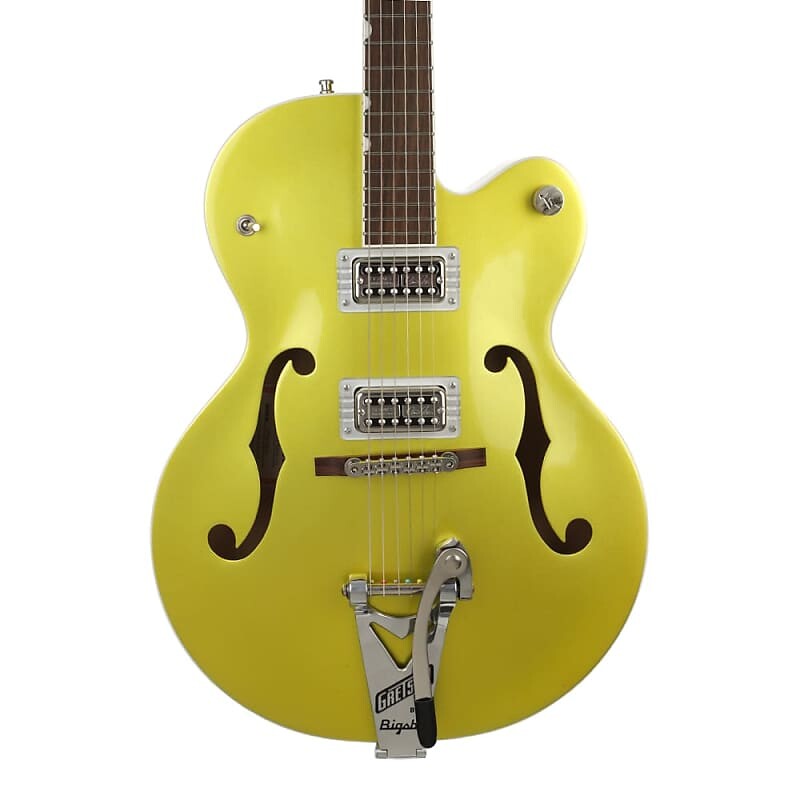 Электрогитара Gretsch G6120T-HR Brian Setzer Signature Hot Rod Hollow Body With Bigsby - Lime Gold, Rosewood Fingerboard
Электрогитара Gretsch G6120T-HR Brian Setzer Signature Hot Rod Hollow Body With Bigsby - Lime Gold, Rosewood Fingerboard