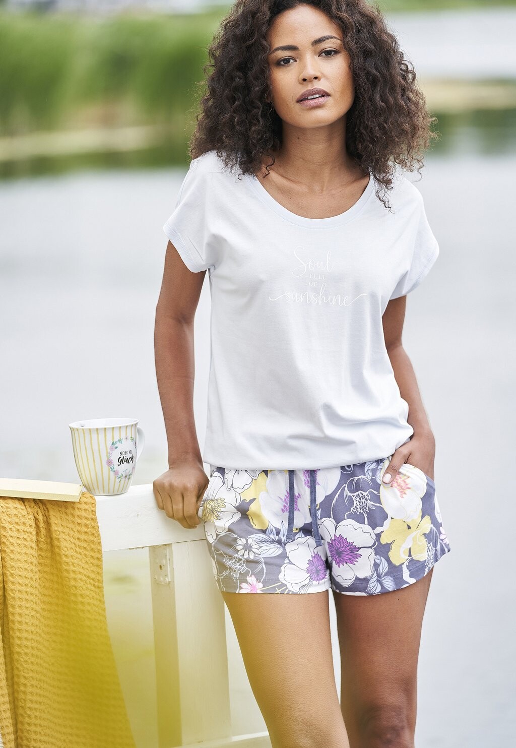 Брюки для сна LASCANA, синий
Брюки для сна LASCANA, синий