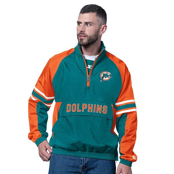 Мужской полу-зип пуловер aqua miami dolphins vintage logo prospect Starter
Мужской полу-зип пуловер aqua miami dolphins vintage logo prospect Starter