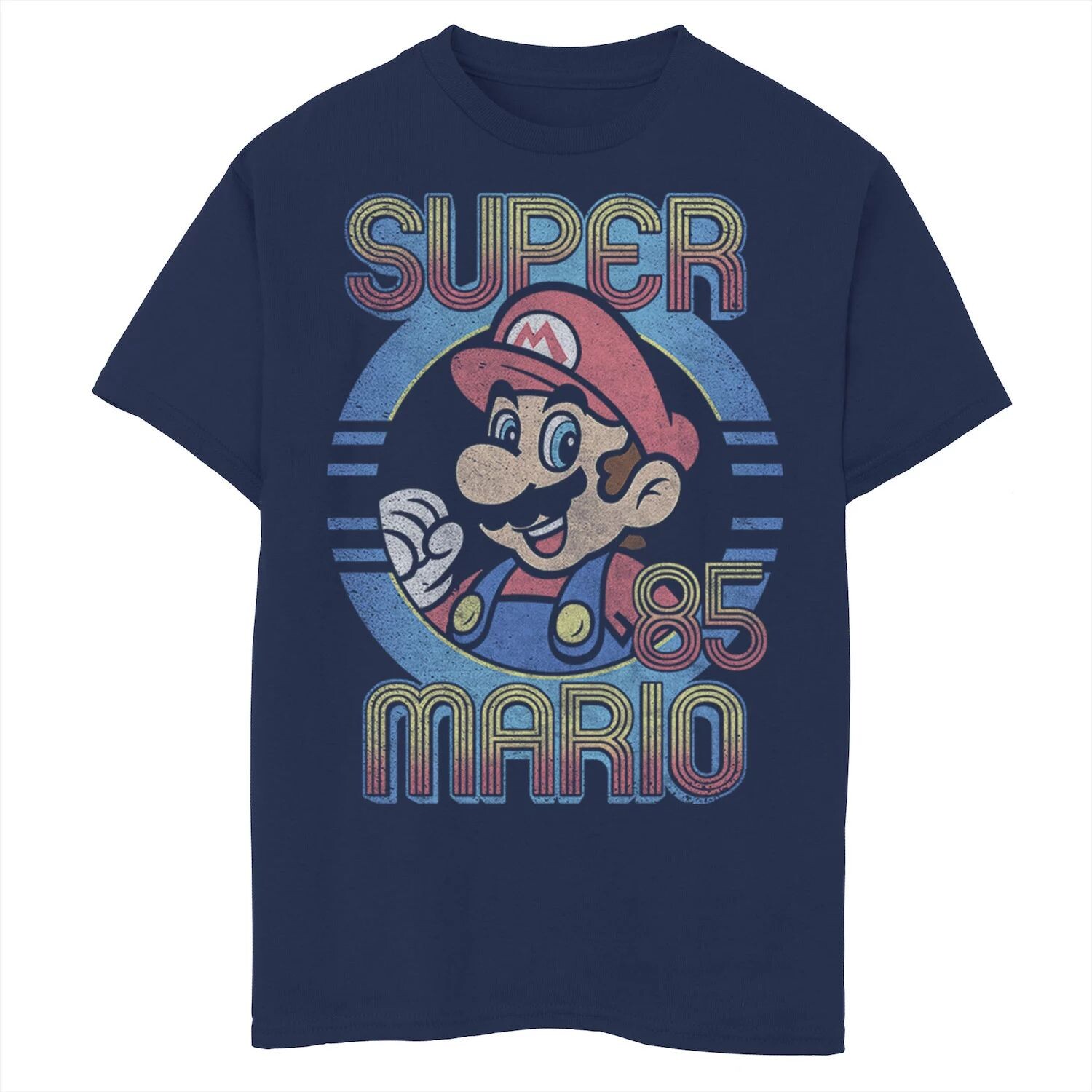 Футболка с круглым вырезом в стиле ретро Nintendo Super Mario для мальчиков 8–20 лет с винтажным рисунком Licensed Character
Футболка с круглым вырезом в стиле ретро Nintendo Super Mario для мальчиков 8–20 лет с винтажным рисунком Licensed Character