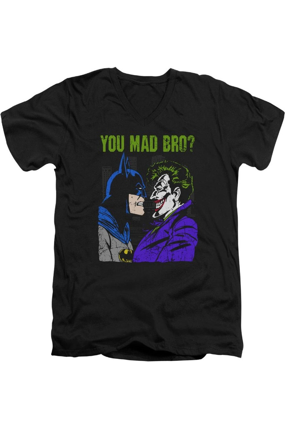 Футболка DC Comics Mad Bro с коротким рукавом и V-образным вырезом для взрослых из премиального хлопка Gildan, черный
Футболка DC Comics Mad Bro с коротким рукавом и V-образным вырезом для взрослых из премиального хлопка Gildan, черный