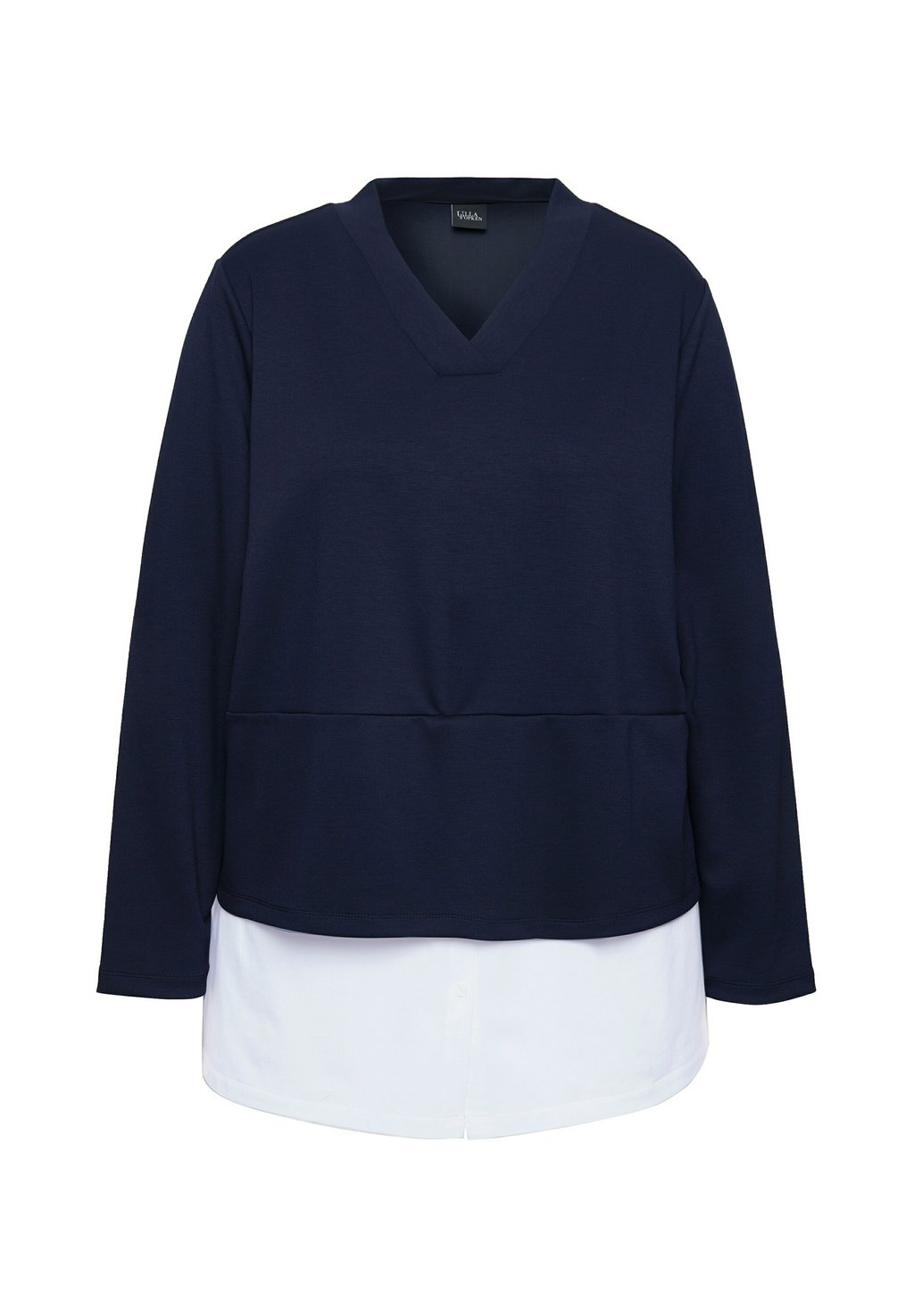 Толстовка LAYERED LOOK Ulla Popken, темно-синий 
Толстовка LAYERED LOOK Ulla Popken, темно-синий