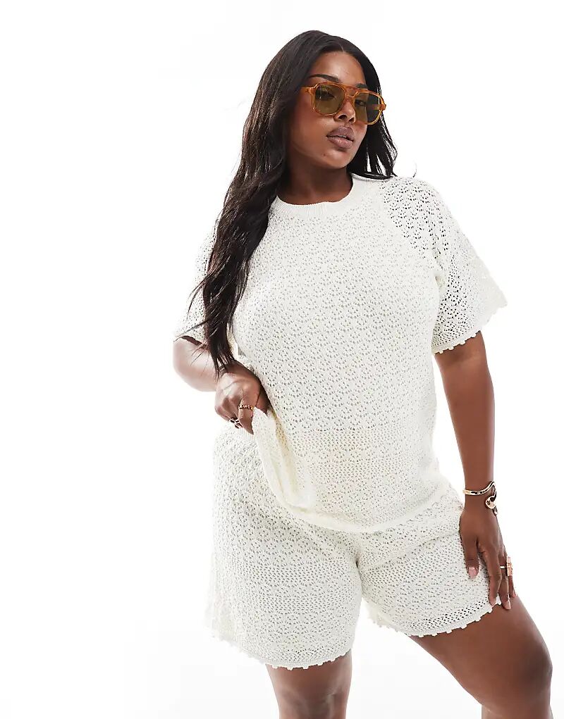 Футболка свободного кроя Vero Moda Curve, связанная крючком, цвет «березовый крем»
Футболка свободного кроя Vero Moda Curve, связанная крючком, цвет «березовый крем»