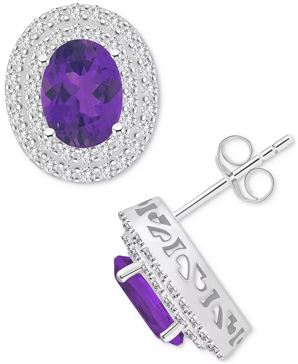 Овальные серьги-гвоздики с родолитом (3 карата tw) и белым топазом (7/8 карата tw) из стерлингового серебра (также с цитрином, голубым топазом, перидотом и аметистом) Macy'S, amethyst
Овальные серьги-гвоздики с родолитом (3 карата tw) и белым топазом (7/8 карата tw) из стерлингового серебра (также с цитрином, голубым топазом, перидотом и аметистом) Macy'S, amethyst