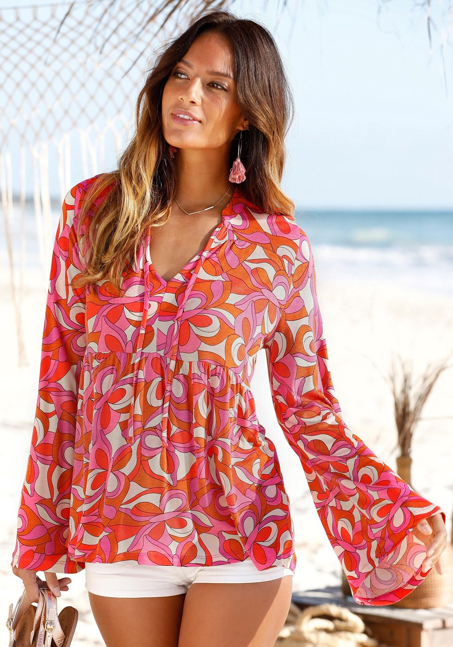 Женская блузка с ретро-принтом LASCANA, цвет multi
Женская блузка с ретро-принтом LASCANA, цвет multi