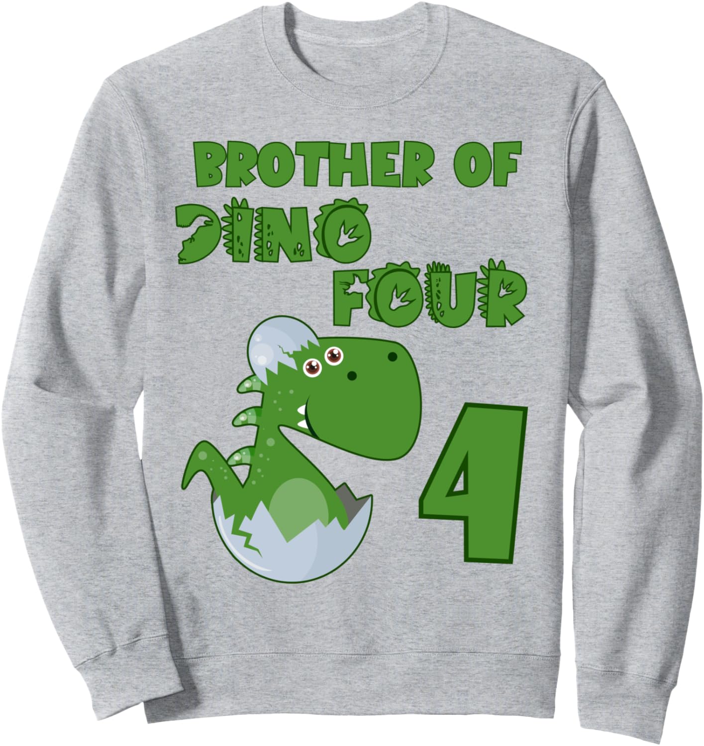 Толстовка с надписью «Братья-динозавры: семейная вечеринка в честь 4-летия» Family Look Green Blue Dinosaurs Decoration Gifts, серый
Толстовка с надписью «Братья-динозавры: семейная вечеринка в честь 4-летия» Family Look Green Blue Dinosaurs Decoration Gifts, серый