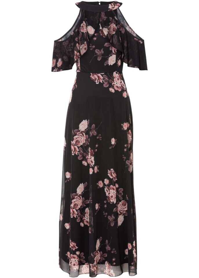 Платье макси из сетки с принтом Bodyflirt, черный
Платье макси из сетки с принтом Bodyflirt, черный