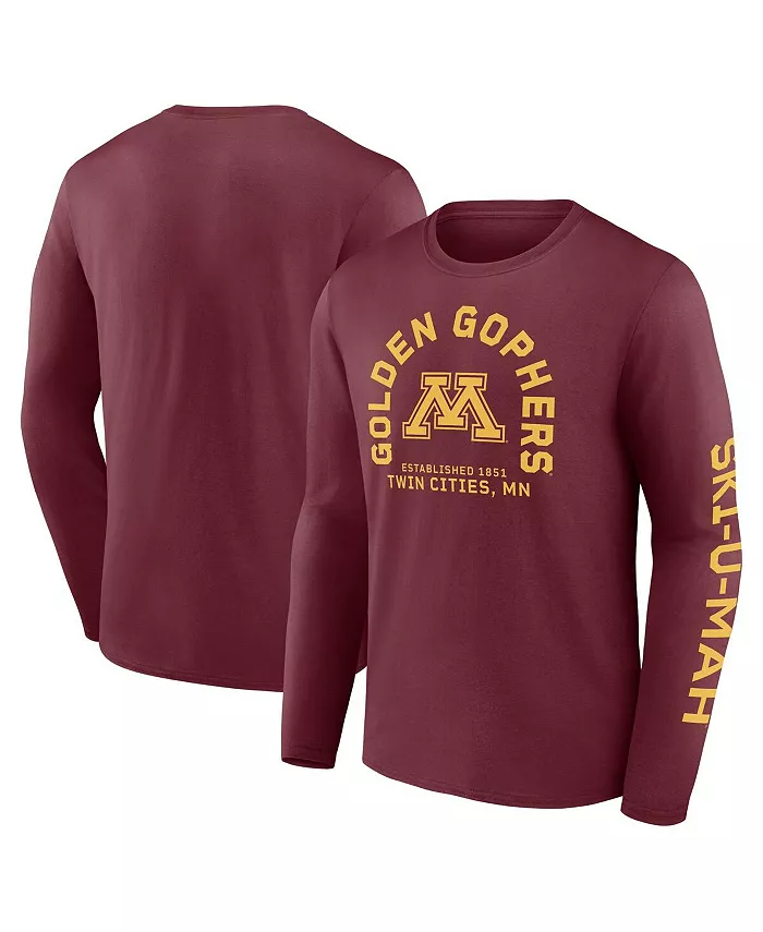 Мужская бордовая хлопковая футболка с длинным рукавом Minnesota Golden Gophers Fundamentals Winning Team Fanatics
Мужская бордовая хлопковая футболка с длинным рукавом Minnesota Golden Gophers Fundamentals Winning Team Fanatics