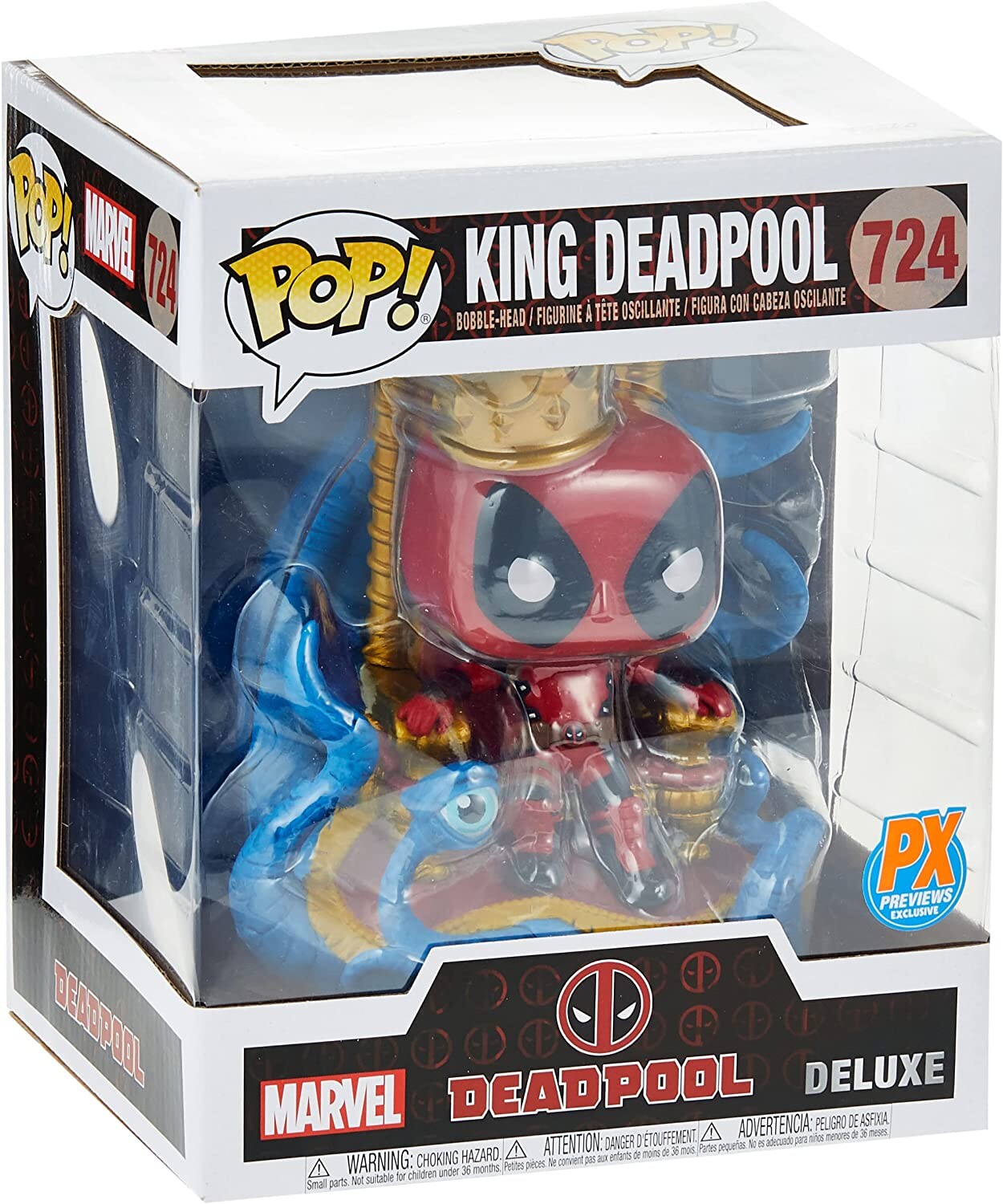 Фигурка Pop! Deluxe Marvel Heroes King Deadpool on Throne Vinyl Figure
Фигурка Pop! Deluxe Marvel Heroes King Deadpool on Throne Vinyl Figure