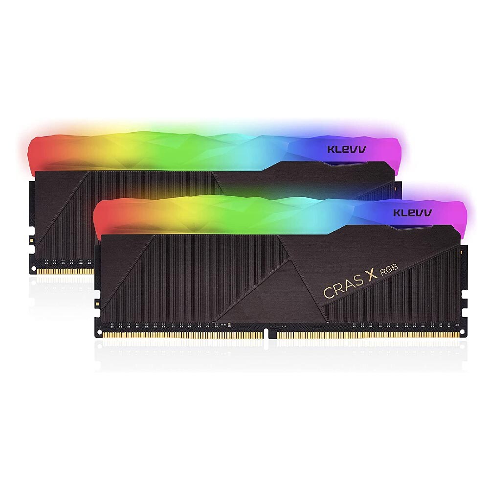Оперативная память KLEVV CRAS X RGB, 16 Гб DDR4 (2х8), 3600 МГц, CL18, KD48GU880-36A180X, черный