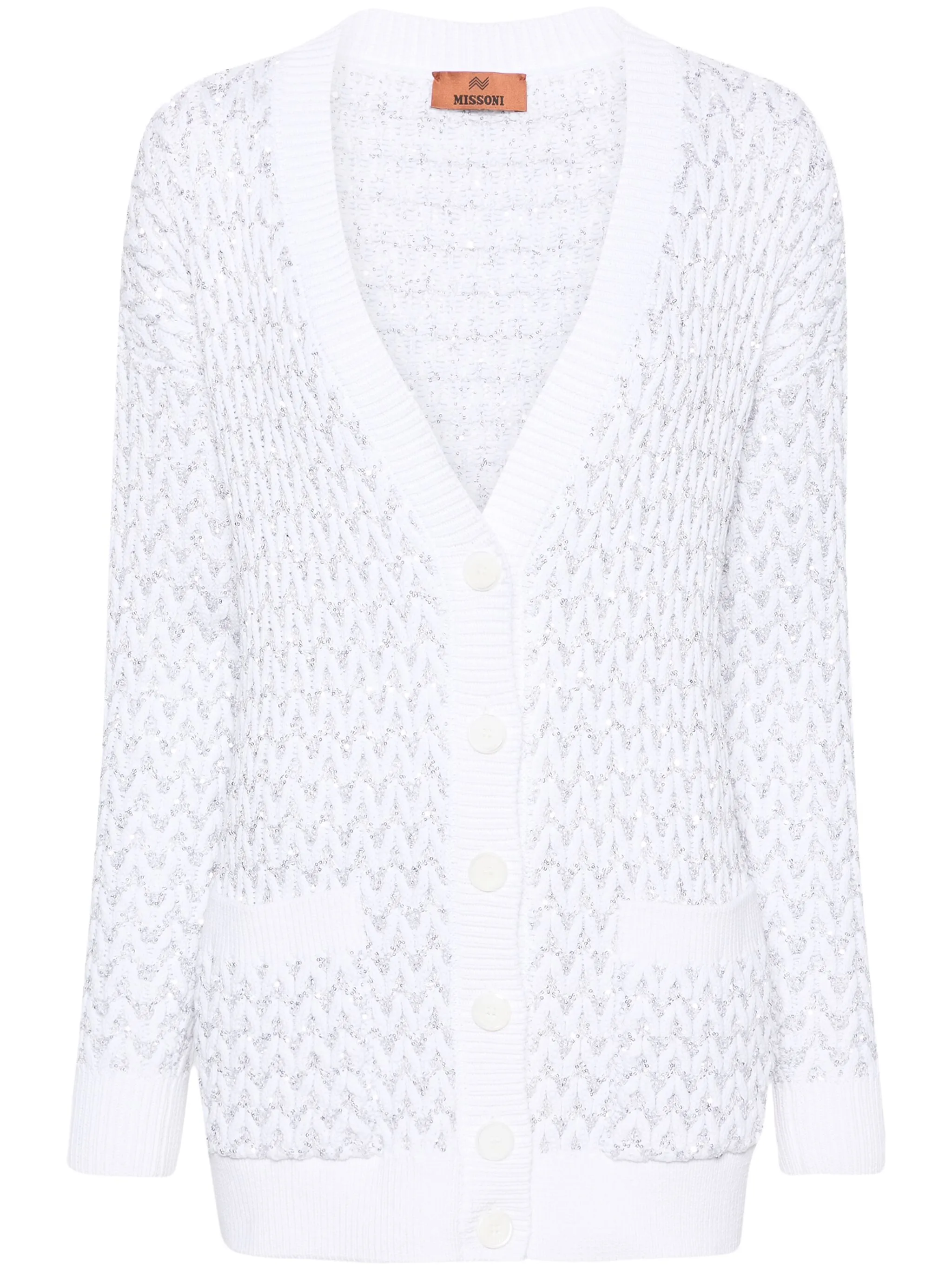 Кардиган с пайетками Missoni, белый
Кардиган с пайетками Missoni, белый